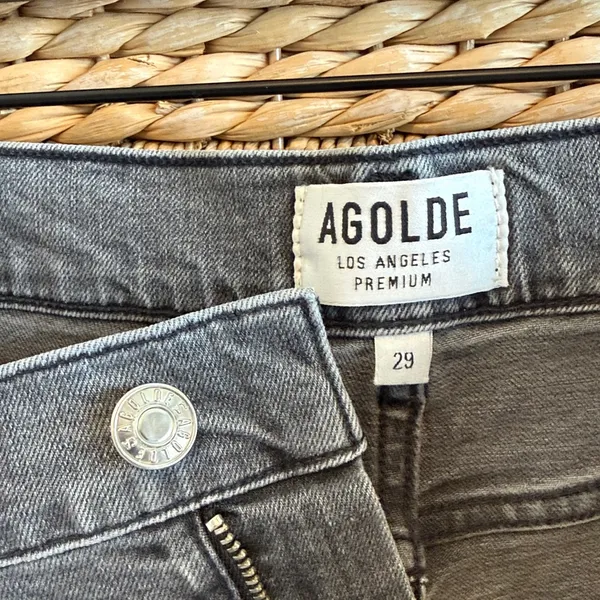 AGOLDE Feel Good Mid-Rise Distressed Slim Fit Ankle Crop Jeans, 29 - Image 8