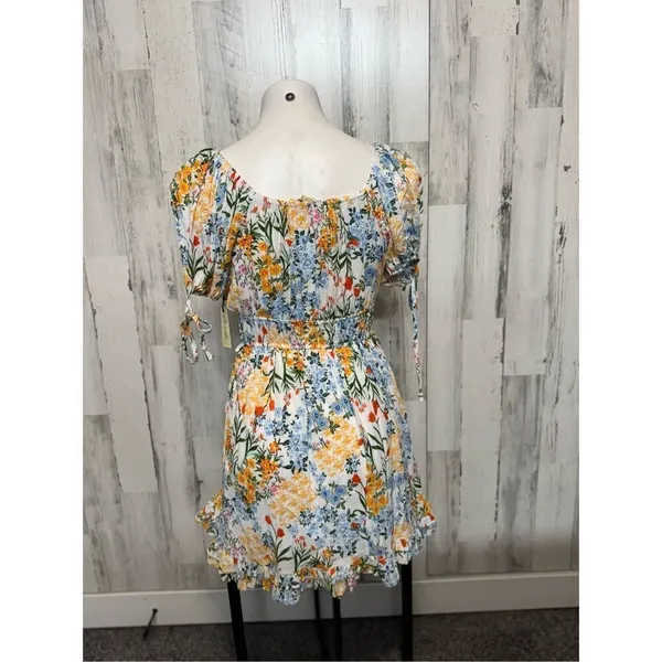 Floral dress Yellow Size M - Image 2