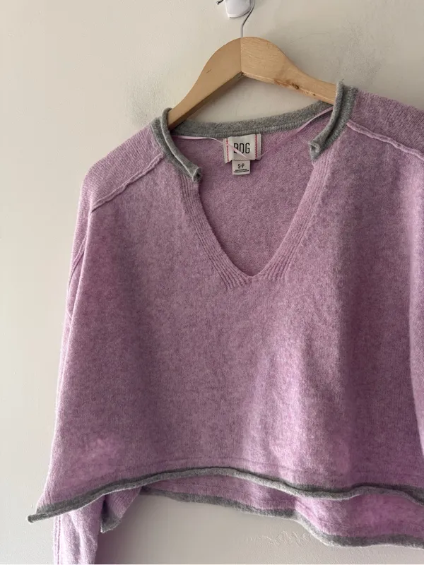 Urban Outfitters BDG Cardiff‎ Notch Neck Crop Sweater - Image 3