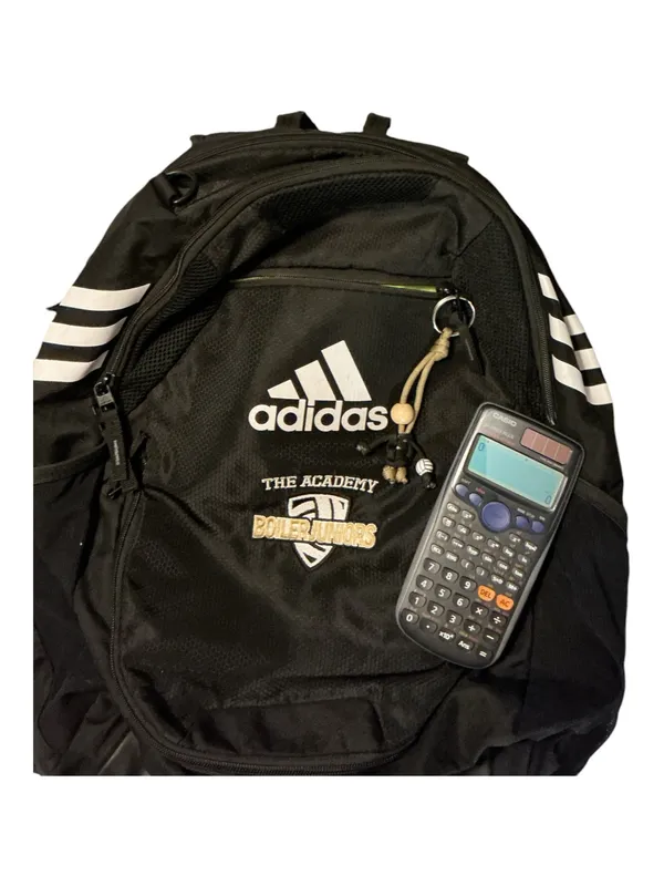 Adidas "The Academy Boiler Juniors" Volleyball Backpack + Casio Scientific Calculator Bundle – Black & Neon Yellow - Image 3
