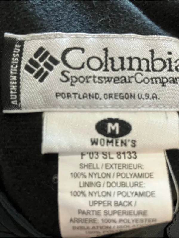 Columbia Vintage Snow Ski Pants grey Nylon Medium Snowboard Outdoor - Image 2