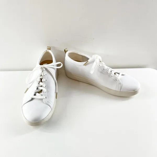 Vionic Paisley Lace Up Casual Leather Low Top Sneakers White 9.5 - Image 8