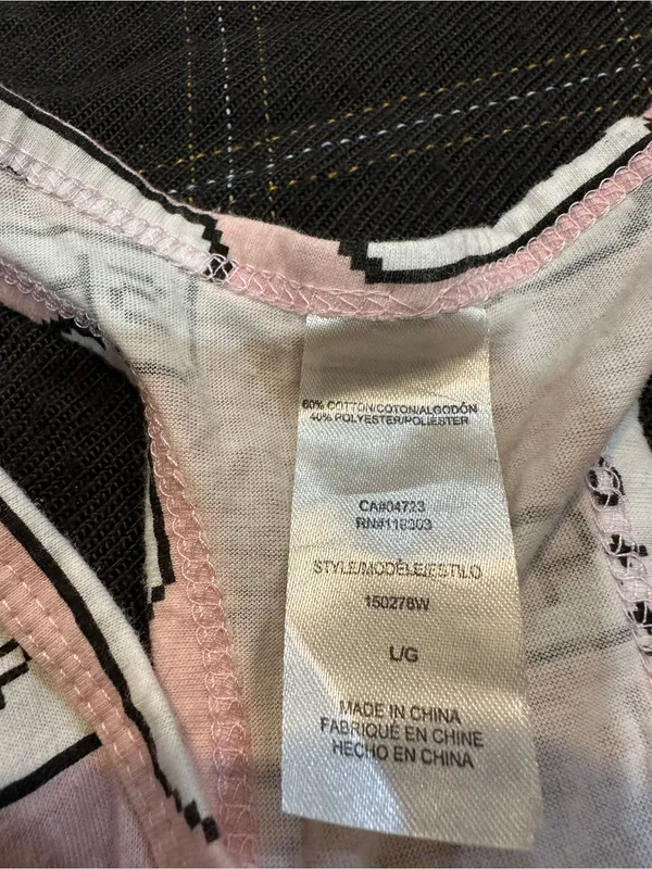 Girls Pink Coffee Graphic Pajama Tank & Shorts Set - Image 6