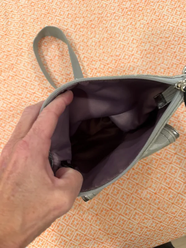 Y2K Coach Silver and Gray toggle crossbody  - Image 3