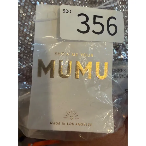 Show Me Your Mumu Womens Micro Tube Top Silver Confetti Sequined Strapless M NEW - Image 6