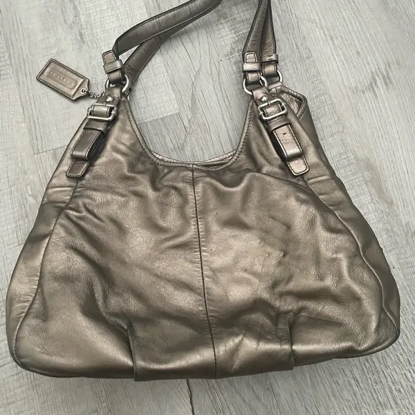 Bronze Gold Coach Bag- Good condition. - Image 2
