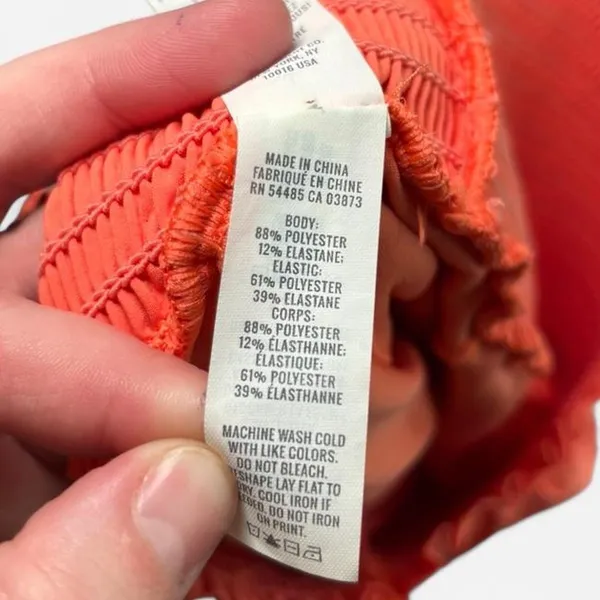 OFFLINE by Aerie Women M Athletic Shorts Polyester Stretch Orange - Image 4