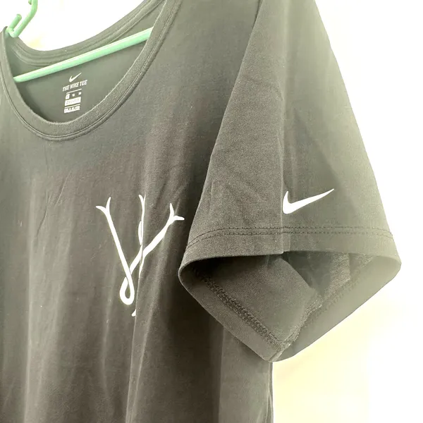 Nike Size XL Shirt Black Tee Dri Fit Casual Everyday Basic Solid Monogram‎ W I - Image 3