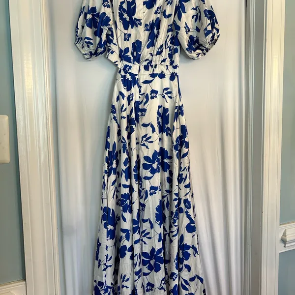 Petal & Pup Blue Floral Maxi Dress xs nwt - Image 5
