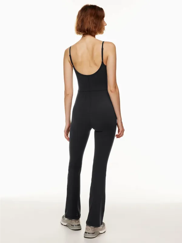 Aritzia Wilfred Free Divinity Kick Flare Jumpsuit 2XS / XXS Black One Piece - Image 3