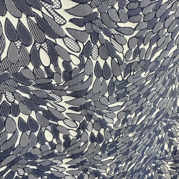 Ann Taylor Womens Navy Blue White Leaf Print Pencil‎ Skirt Size 12 Business Work - Image 3