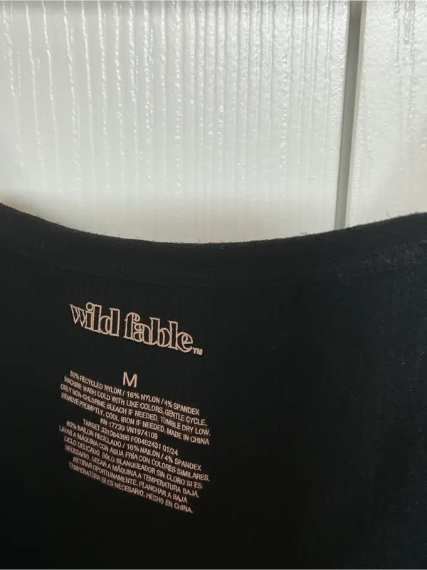 Wild Fable Classic Black Spaghetti Strap Slip Dress - Image 4