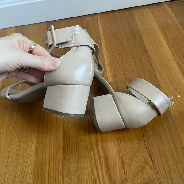 Nude Block Heel Sandal 9 Minimal Neutral Wedding Dance Floor 2" Mari A Mattie2 - Image 11