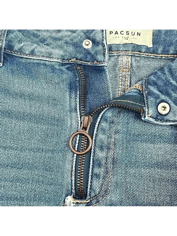 PacSun Denim Skirt Zip Size 28 - Image 4