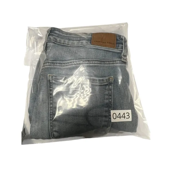 American Eagle Next Level Stretch Skinny Jeans Womens 4 Short Distressed Raw Hem - Image 6