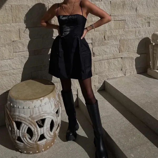 Revolve Danielle Bernstein weworewhat spaghetti strap mini dress with pocket FEB - Image 3