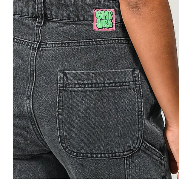 Empyre Tori 90s Size 4 Black Wash Carpenter Skate Jeans Baggy Denim - Image 8