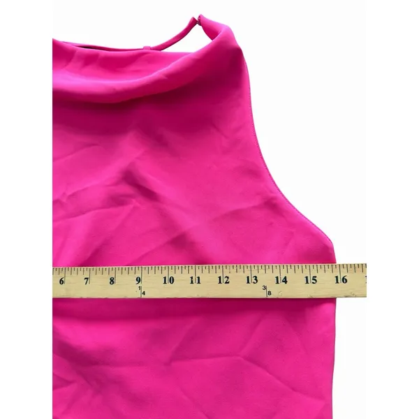 Amanda Uprichard Halter Top Women's Medium Pink Spaghetti Strap #FF7-1 - Image 5