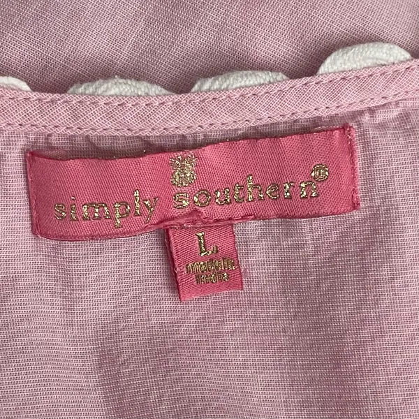 Simply Southern pink ruffle baby doll dress - large - Image 6