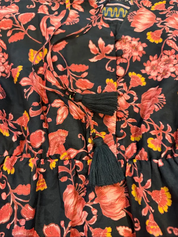 NWT- Alice + Olivia 'Sedona' Floral Mini-Dress, Fall Into You - Size 8 - C30-104 - Image 5
