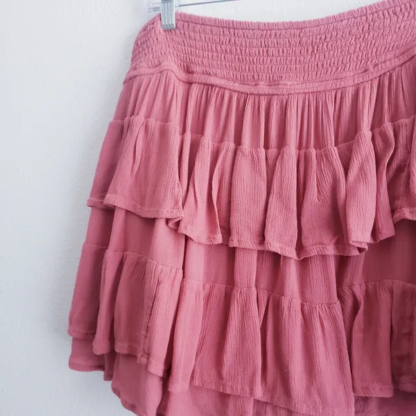 Hollister Ultra High Rise Tier Ruffle Skort - Image 2