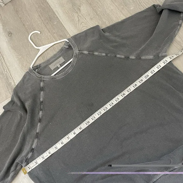 The Great. Sweatshirt crewneck distressed raglan unisex Gray (medium) loungewear - Image 3