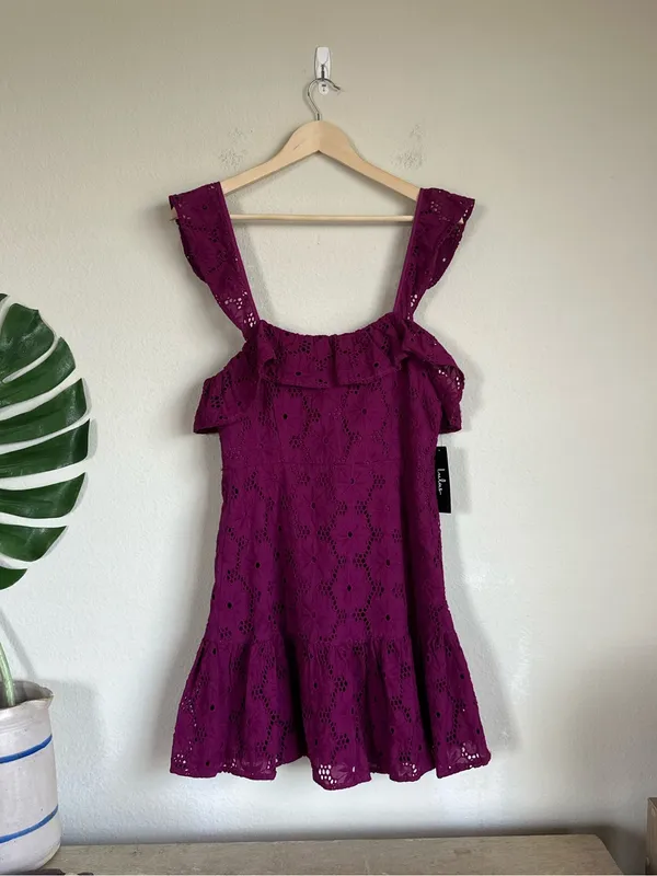 NWT Lulus Biscay Eyelet Ruffle Dress - Image 2