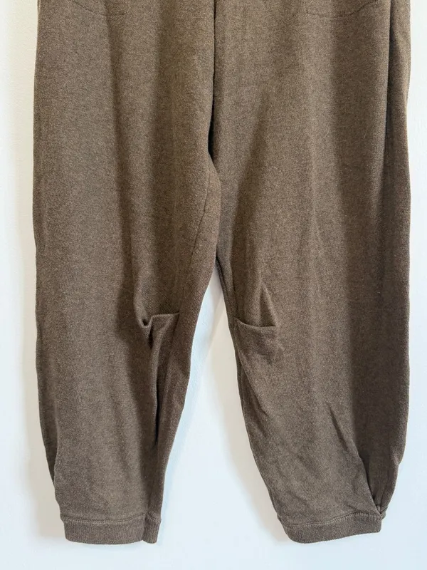Free People Beach Barrel Jogger Sweatpants Size Small Brown Oversized Fall Boho - Image 4