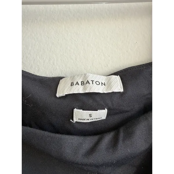 Babaton Womens Black Square Neck Tank Bodysuit Size S NSP‎ 01-01-1472-R SP23 - Image 4