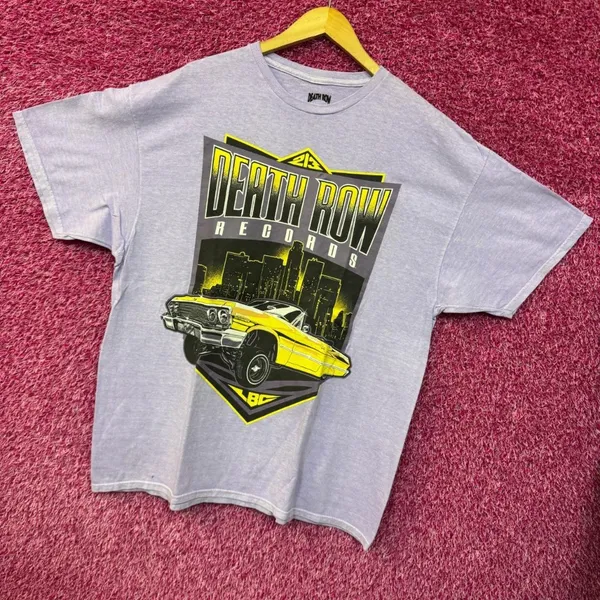 Death Row Records LBC Low Rider Rap Record Label Tee 1X/2X - Image 3