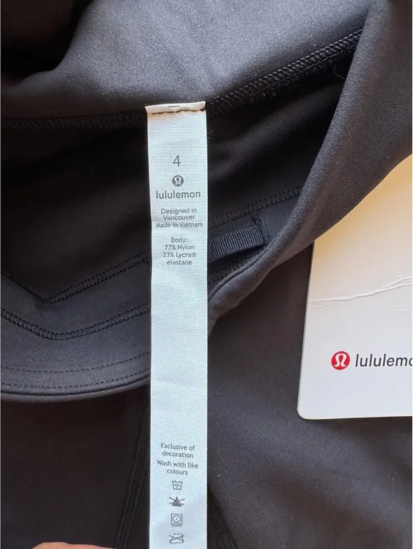 Lululemon Invigorate With Pockets High Rise 25” Black Size 4 NWT - Image 6