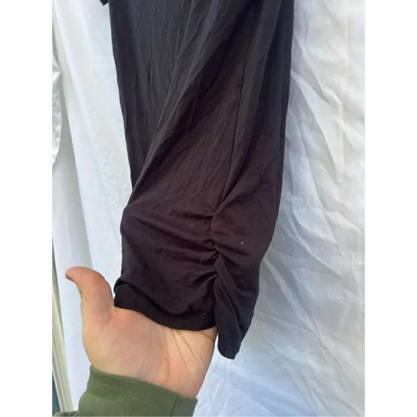 Simlu Black Woman’s Shirt With Open Back Size XL - Image 3