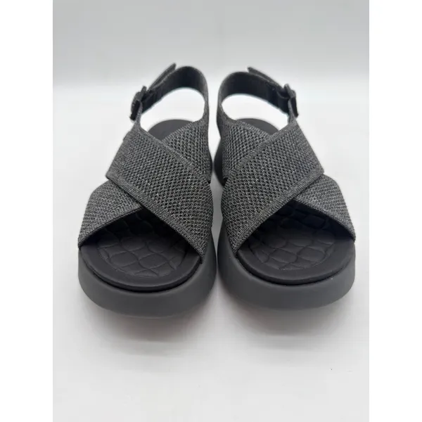 Vivaia Kara AdaptAll Sport Rich Grey Silver Knit Comfort Lightweight Sandals 7 - Image 5