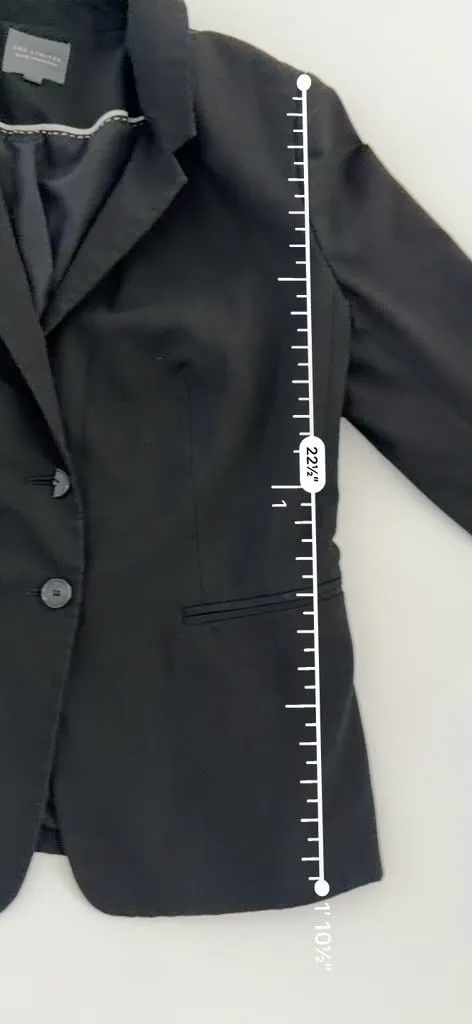 The Limited Black Collection Women's Corporate Chic Power Classic Blazer Size 12 - Image 3