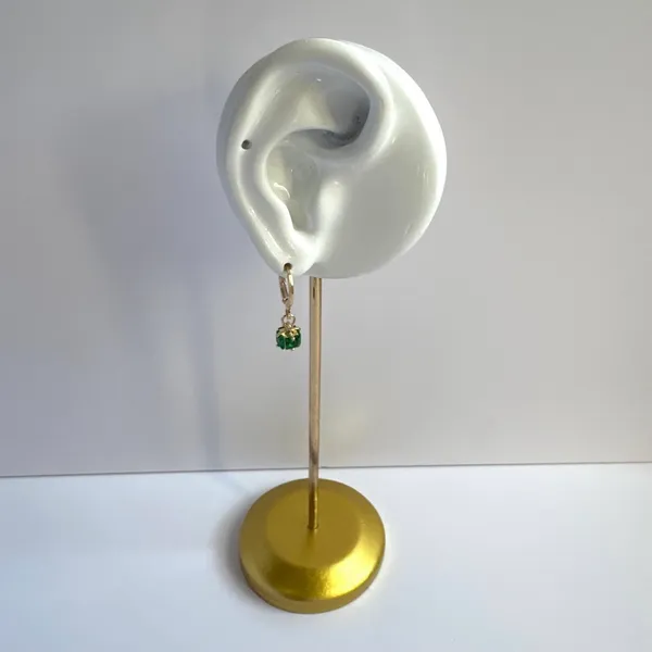 Green Crystal Dangle Drop Earrings for Women - Image 5