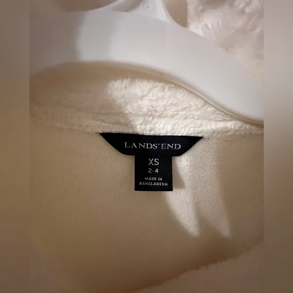 Lands' End Women’s Fleece Pullover Sweater. Size XS - Image 2