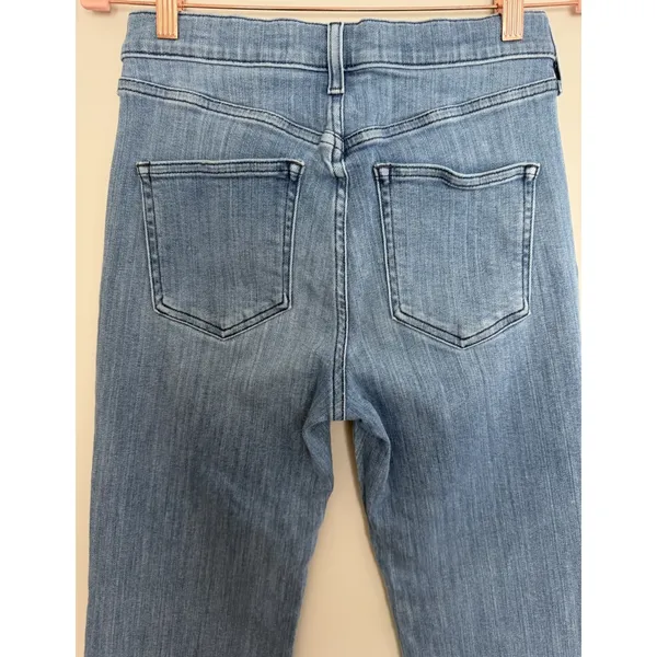 AYR The Pop Straight Jeans High Rise Medium Wash Stretch Denim Women's Size 28 - Image 4