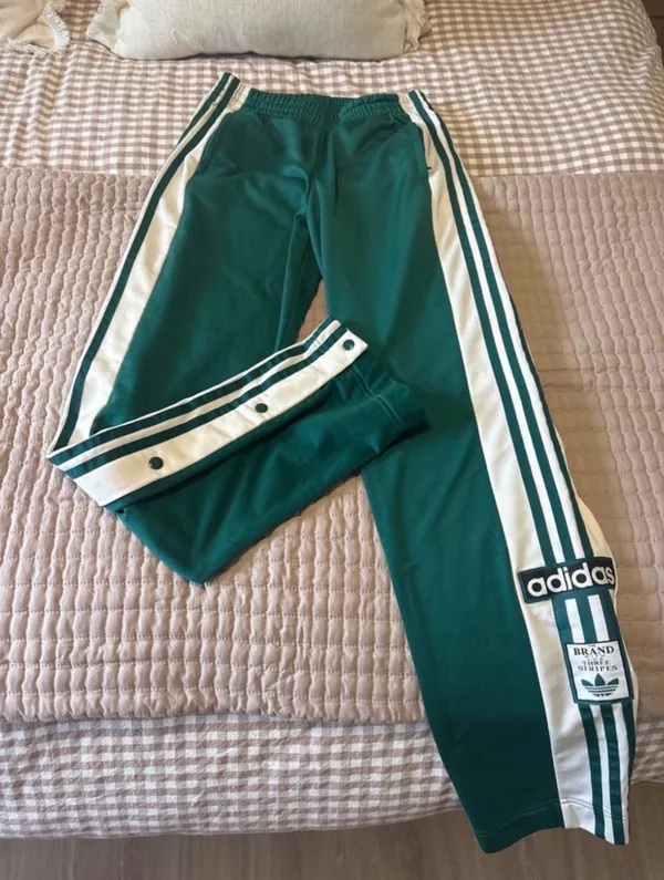 Green Adidas Track Pants - Image 2