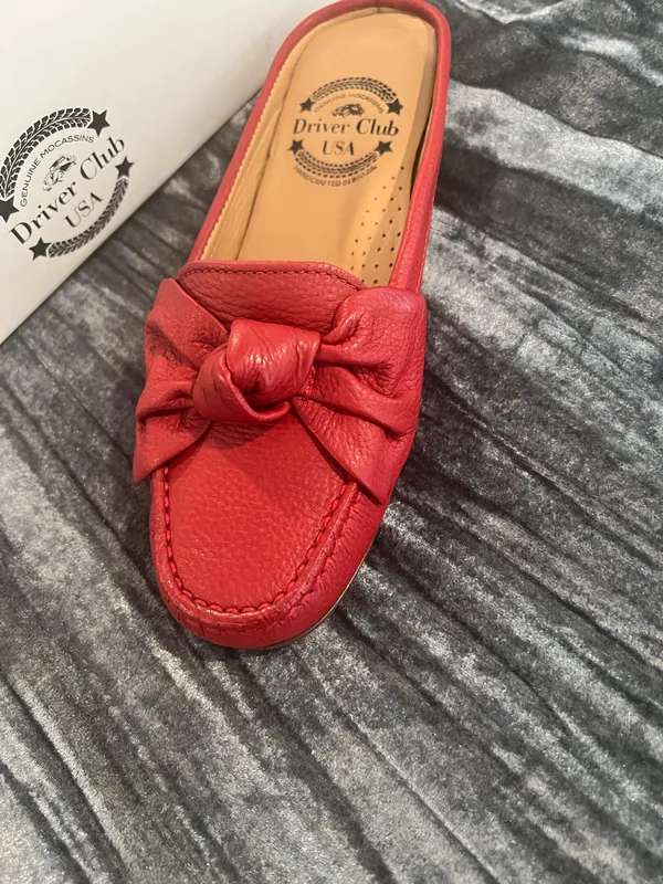 Driver Club USA Women's Red Loafers Size 5 - Image 2