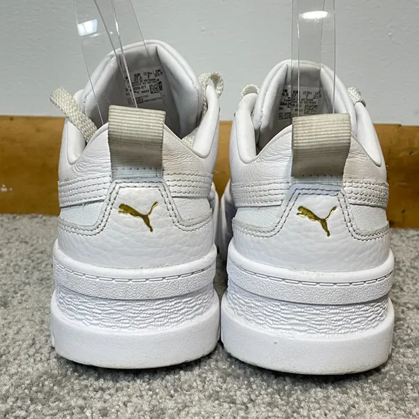 Puma Women's White Leather‎ Mayze Classic Sneakers Size 7 - Image 5