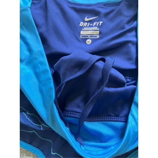 Nike Blue Dri Fit Athletic Running Shorts Women's Medium - Image 4