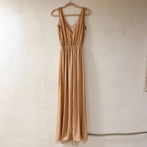 Show Me Your Mumu Kendall Maxi Dress in Dusty Blush Crisp Small - Image 4