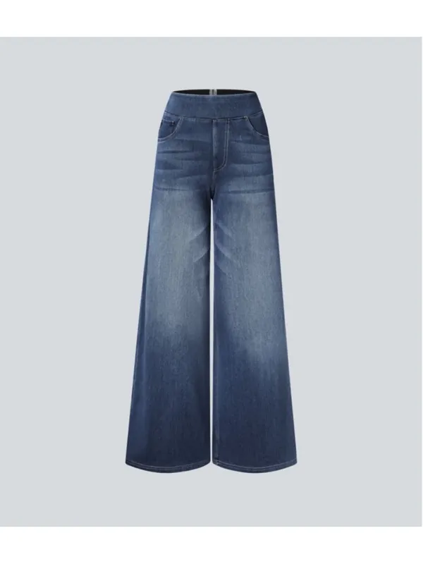 Halara Flex™ High Waisted Pockets Baggy Wide Leg Washed Casual Jeans Size XL NWT - Image 3