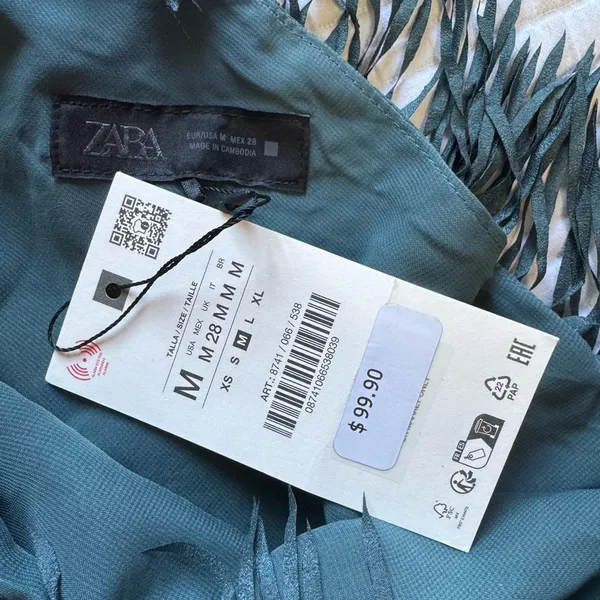 Zara - FRINGE MIDI DRESS - Image 5