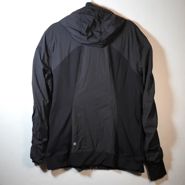 Lululemon Women's Dance Studio Full Zip Hooded Athletic Jacket Solid Black 18 - Image 3