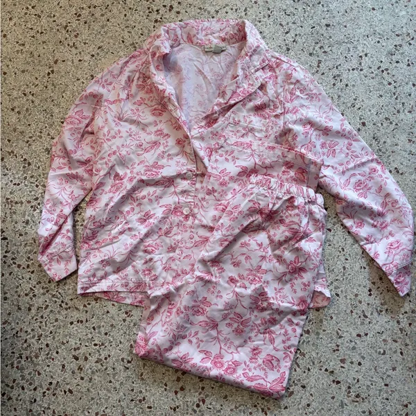 Appleseed women’s 2 piece pajama set medium Pink - Image 8