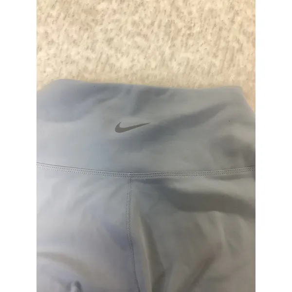 Nike One Dri-FIT Womens High Waisted Cropped Leggings Light Blue Small NWOT - Image 3
