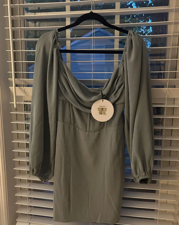 Lillie Long Princess Polly Sleeve Mini Dress - Image 4