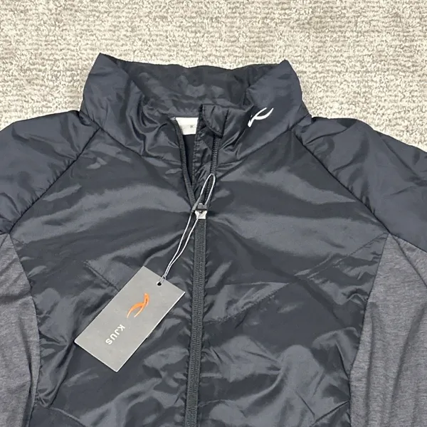 KJUS Radiation Jacket Womens XL 42 Black Full Zip Pockets Lightweight Golf New - Image 2