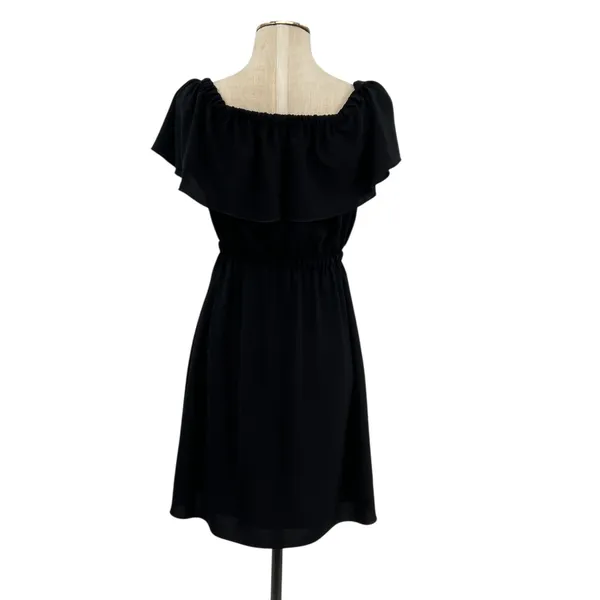 Aritzia‎ Wilfred Hosta Off the Shoulder Ruffle Dress Black Size Small - Image 9